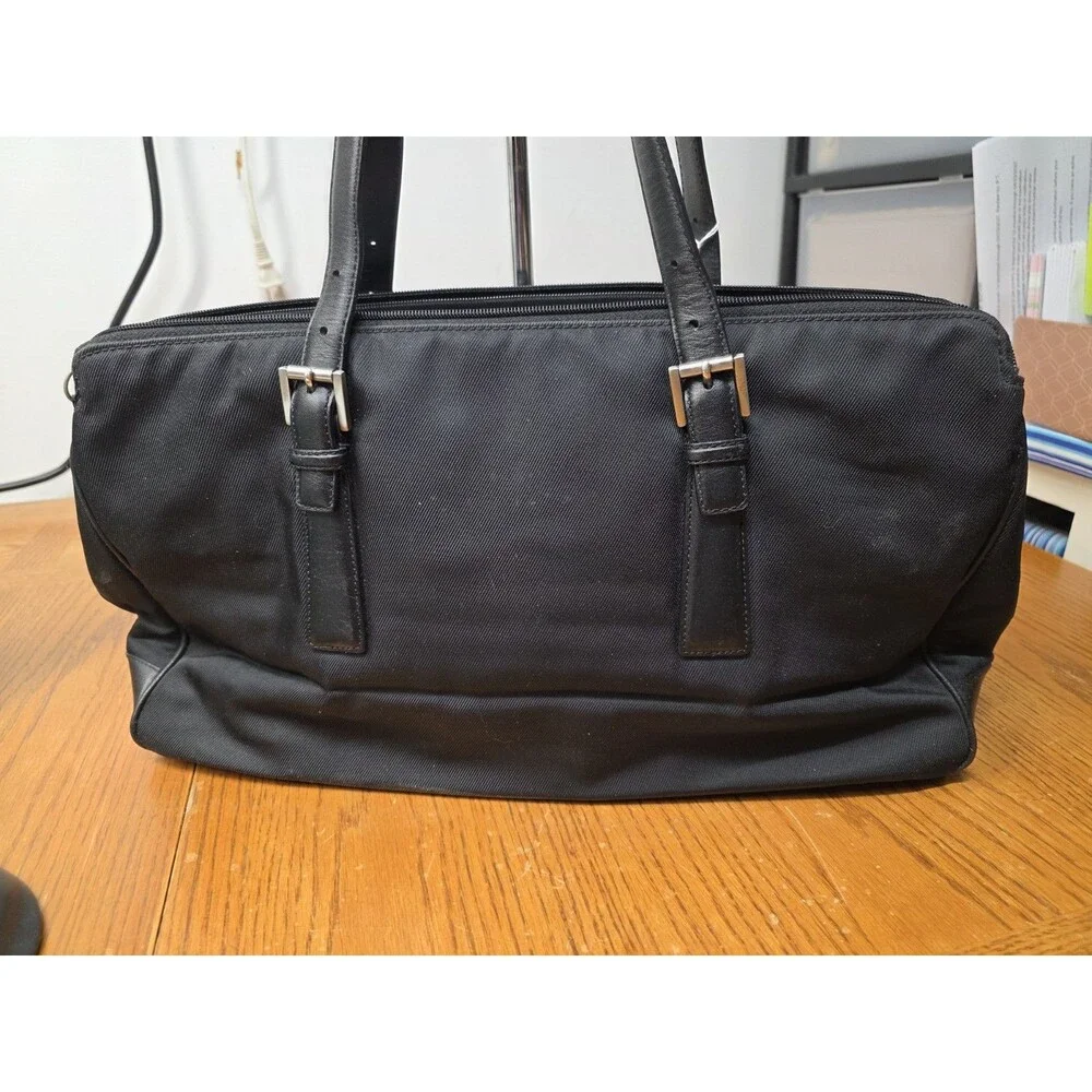 Coach Vintage Black Nylon & Leather Tote 7434 Mercer 2001 Bag Laptop